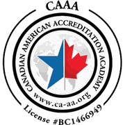 CAAA — Canadian American Accreditation Academy seal